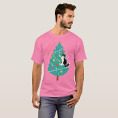 Merry Catmas - Een Spinnende kerstklim T-shirt (Voorkant volledig)