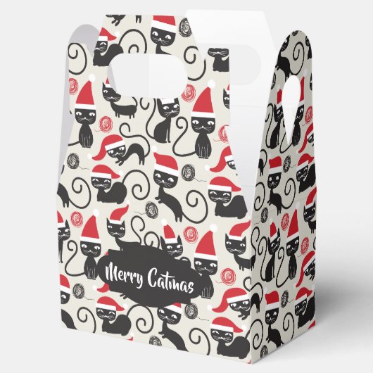 Merry Catmas Favor Box Bedankdoosjes (Geopend)