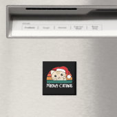 Merry Catmas Funny Cat Kerstmis Magnet (Insitu (Vaatwasser))