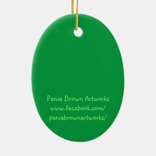 Merry Catmas Keramisch Ornament (Achterkant)