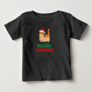Merry Catmas Kerstmis Funny T-Shirt