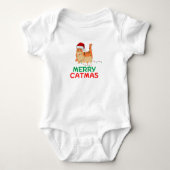 Merry Catmas Kerstmis Funny T-Shirt (Voorkant)