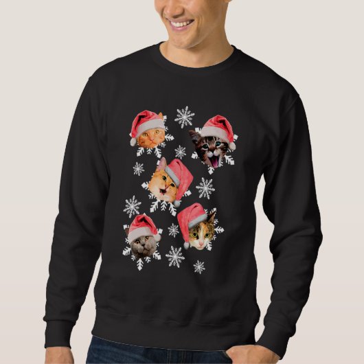 Merry Catmas kerstpyjama's Trui (Voorkant)
