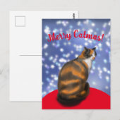 Merry Catmas, marmalade katten Briefkaart (Voorkant / Achterkant)