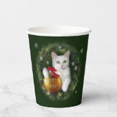 Merry Catmas Papieren Bekers (Achterkant)