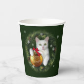 Merry Catmas Papieren Bekers (Voorkant)