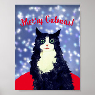 Merry Catmas Poster