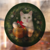 Merry Catmas Raamsticker (Vel 2)