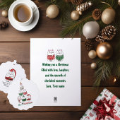 Merry Catmas Schattige Funny Meowy Kerst Feestdagenkaart