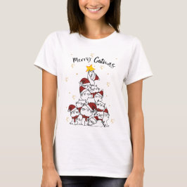 Merry Catmas Shirt, grappig kerstcadeau voor katte T-shirt