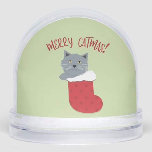 Merry Catmas. Sneeuwbol (Voorkant)