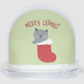 Merry Catmas. Sneeuwbol (Achterkant)