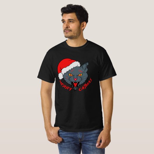 Merry Catmas T-shirt (Voorkant volledig)