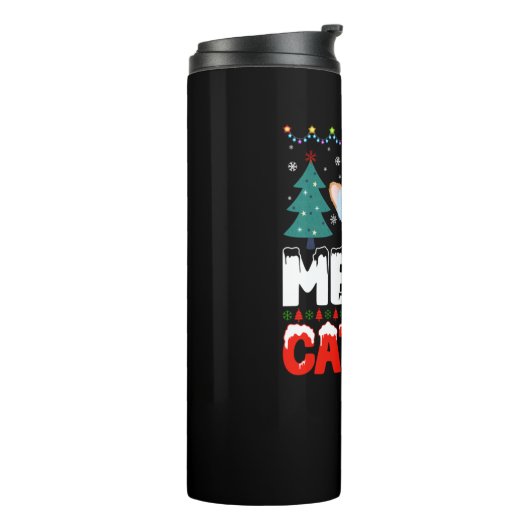 Merry Catmas Thermosbeker (Gedraaid links)