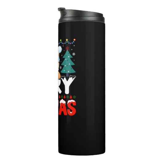 Merry Catmas Thermosbeker (Geroteerd rechts)