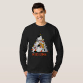 Merry Catmas Xmas Funny Cats Christmas Tree Men T-shirt (Voorkant volledig)