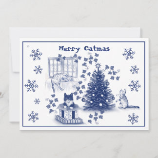 Merry Catmus - kerstkaart