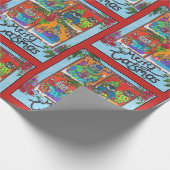 Merry Catsmas (Katten in Vensters) Cadeaupapier (Hoek)