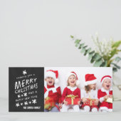 MERRY CHALKBOARD | HOLIDAIRE FOTOKAART FEESTDAGENKAART (Staand voorkant)
