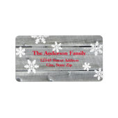 Merry Cheer Old Wood - Adres Label (Voorkant)