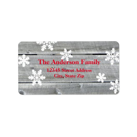 Merry Cheer Old Wood - Adres Label (Voorkant)