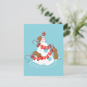 Merry Cheesemas Holiday Briefkaart (PERSONALISEREN (Staand voorkant)