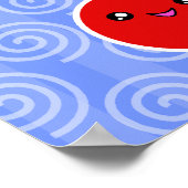 Merry Cherries Kawaii Poster (Hoek)