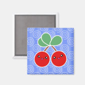 Merry Cherry Kawaii Magnet (Voorkant / Achterkant)