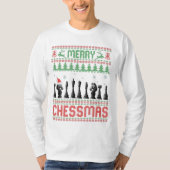 Merry Chessmas Funny Chess christmas Ugly Sweater T-shirt (Voorkant)