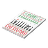 Merry Chessmas Funny Chess - kerstfeest Ugly Sweat Notitieblok (Linkerzijde)