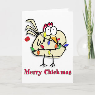 Merry Chick.mas Fun Feestdagen Kaart