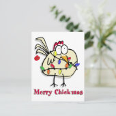 Merry Chick.mas Fun Feestdagenkaart (Staand voorkant)