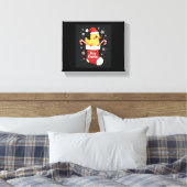 Merry Chickmas Chicken Canvas Afdruk (Insitu (Slaapkamer))