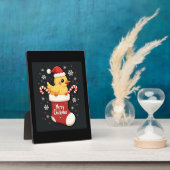 Merry Chickmas Chicken Fotoplaat (Zijkant)