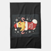 Merry Chickmas Chicken Theedoek (Verticaal)