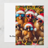 Merry Chickmas Kaart (Voorkant / Achterkant)