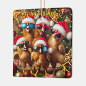 Merry Chickmas Keramisch Ornament (Links)