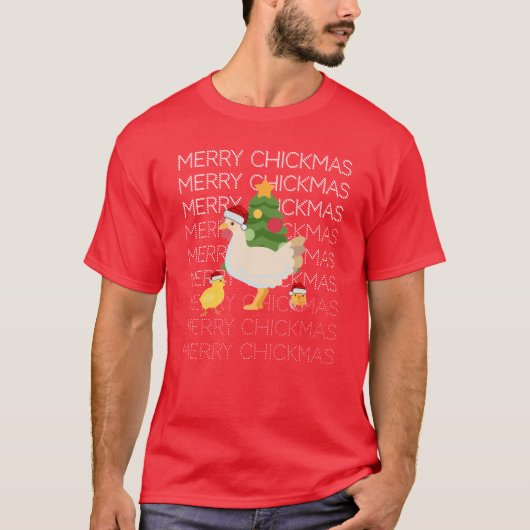 Merry CHICKMAS T-shirt (Voorkant)