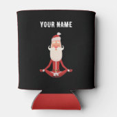 Merry Chillmas Zen Meditating Santa Holiday Can Co Blikjeskoeler (Achterkant)