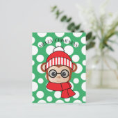 Merry Chimpmas Briefkaart (Staand voorkant)