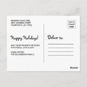 Merry Chimpmas Briefkaart (Achterkant)
