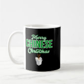 Merry Chinese Christmas Xmas Funny Restaurant Take Koffiemok (Links)