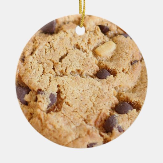 Merry Chip-Mas, Funny Cookie Kerstmis Keramisch Ornament (Voorkant)