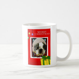 MERRY CHIRSTMAS BOSTON TERRIER KIJK KOFFIEMOK