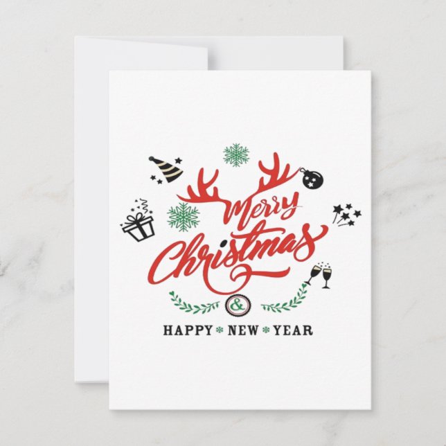 Merry Chirstmas Happy Nieuwjaar (Voorkant)