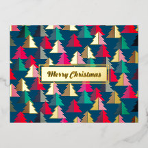 Merry Chirstmas Pine Blauwgroen. Gepersonaliseerd.