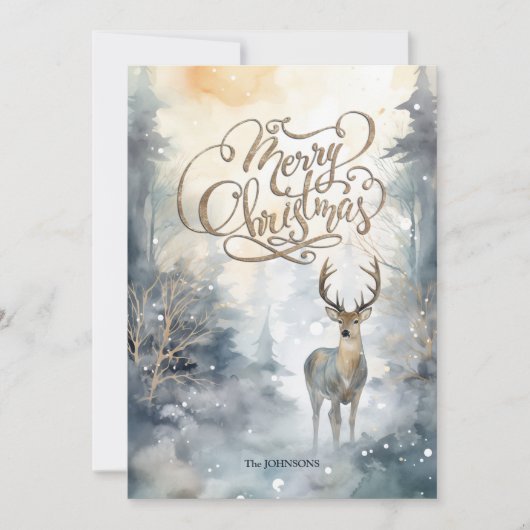 Merry Chistmas Feestdagenkaart (Voorkant)