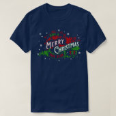 Merry Chistmas  Style Red Greed T-shirt (Design voorkant)