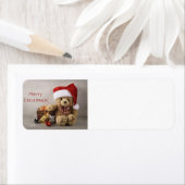 Merry Chistmas Teddy Bear Etiket (Insitu)
