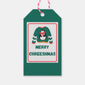 Merry Chreeshmas Penguin Sweater Cadeaulabel (Voorkant)